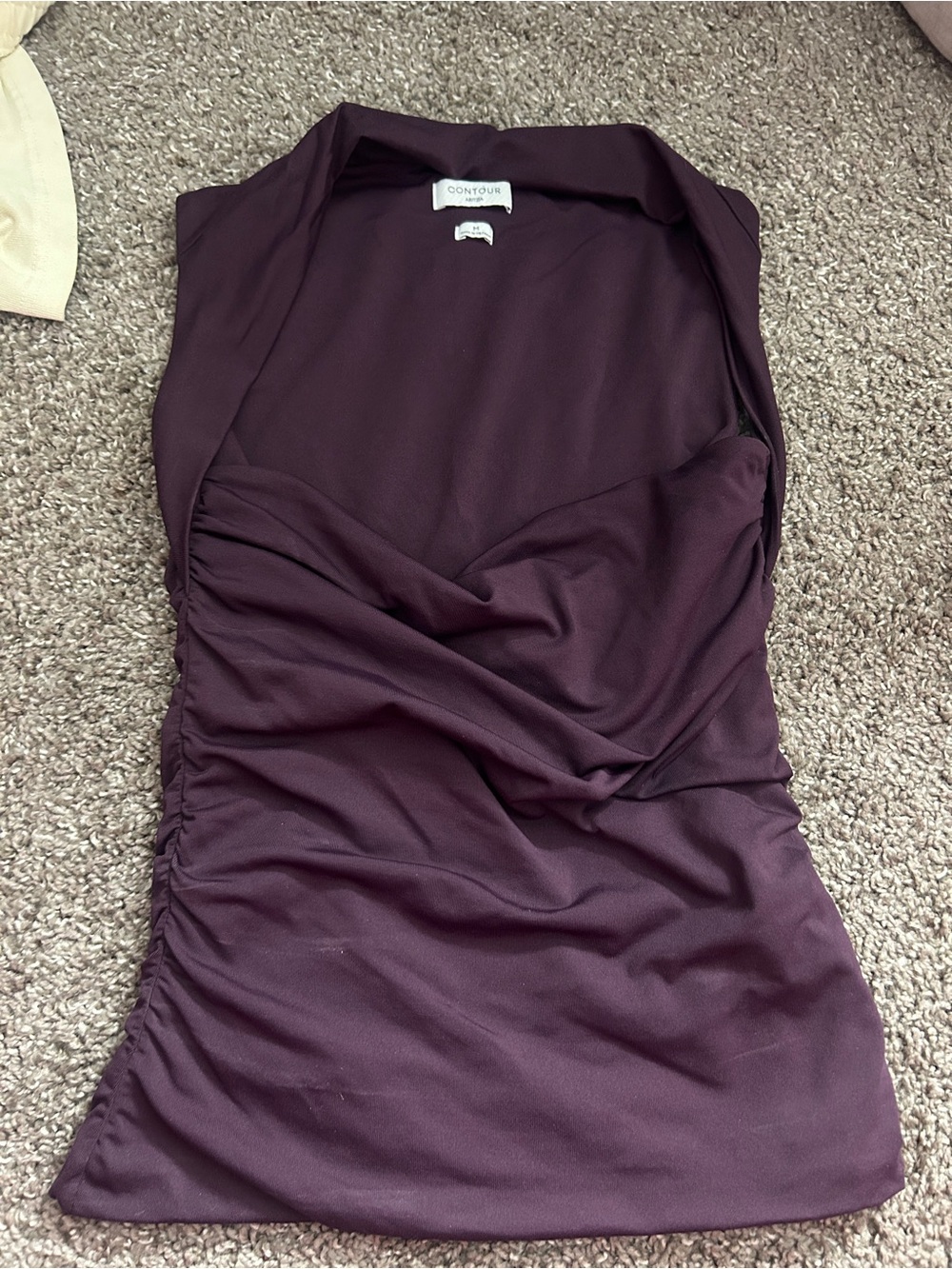 Aritzia Plum Ruched top contour